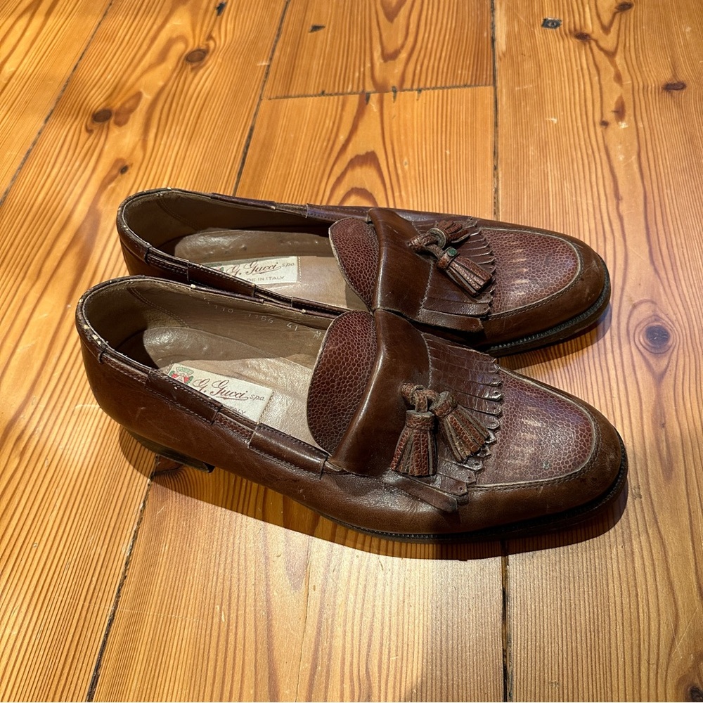 Men’s Gucci Brown Tassel Loafers